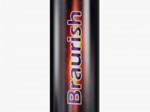 Braurish Energy Drink Can 250ml Simple M 1 3D Model