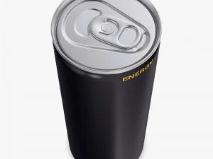 Braurish Energy Drink Can 250ml Simple M 1 3D Model