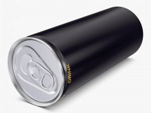 Braurish Energy Drink Can 250ml Simple M 1 Model 3D