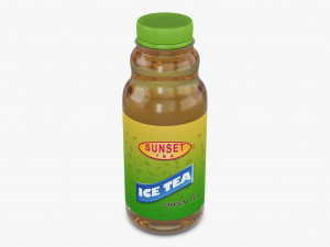 Ice Tea Green Bottle 450ml Simple M 1 3D Model