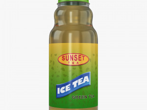 Ice Tea Green Bottle 450ml Simple M 1 3D Model