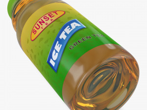 Ice Tea Green Bottle 450ml Simple M 1 3D Model