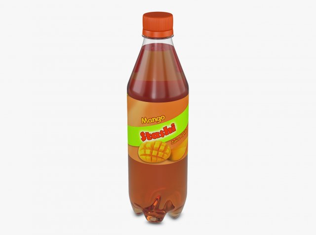 Stashi Mango Bottle 500ml Simple M 1 3D Model .c4d .max .obj .3ds .fbx .stl .blend 