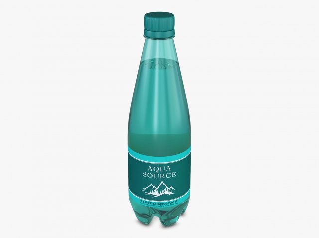 Aqua Source Bottle 450ml Simple M 1 3D-Modell .c4d .max .obj .3ds .fbx .stl .blend 
