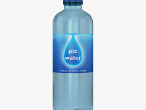 Pic Water Bottle 450ml Simple M 1 3D Model