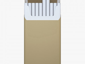 Cigarettes Pack Super Slims Opened M 1 3D 模型