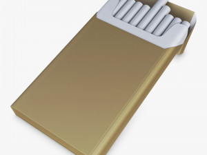 Cigarettes Pack Super Slims Opened M 1 3D 模型