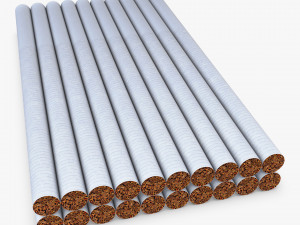 Cigarettes Pack Super Slims Opened M 1 3D 模型
