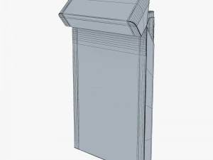 Cigarettes Pack Super Slims Opened M 1 3D Model