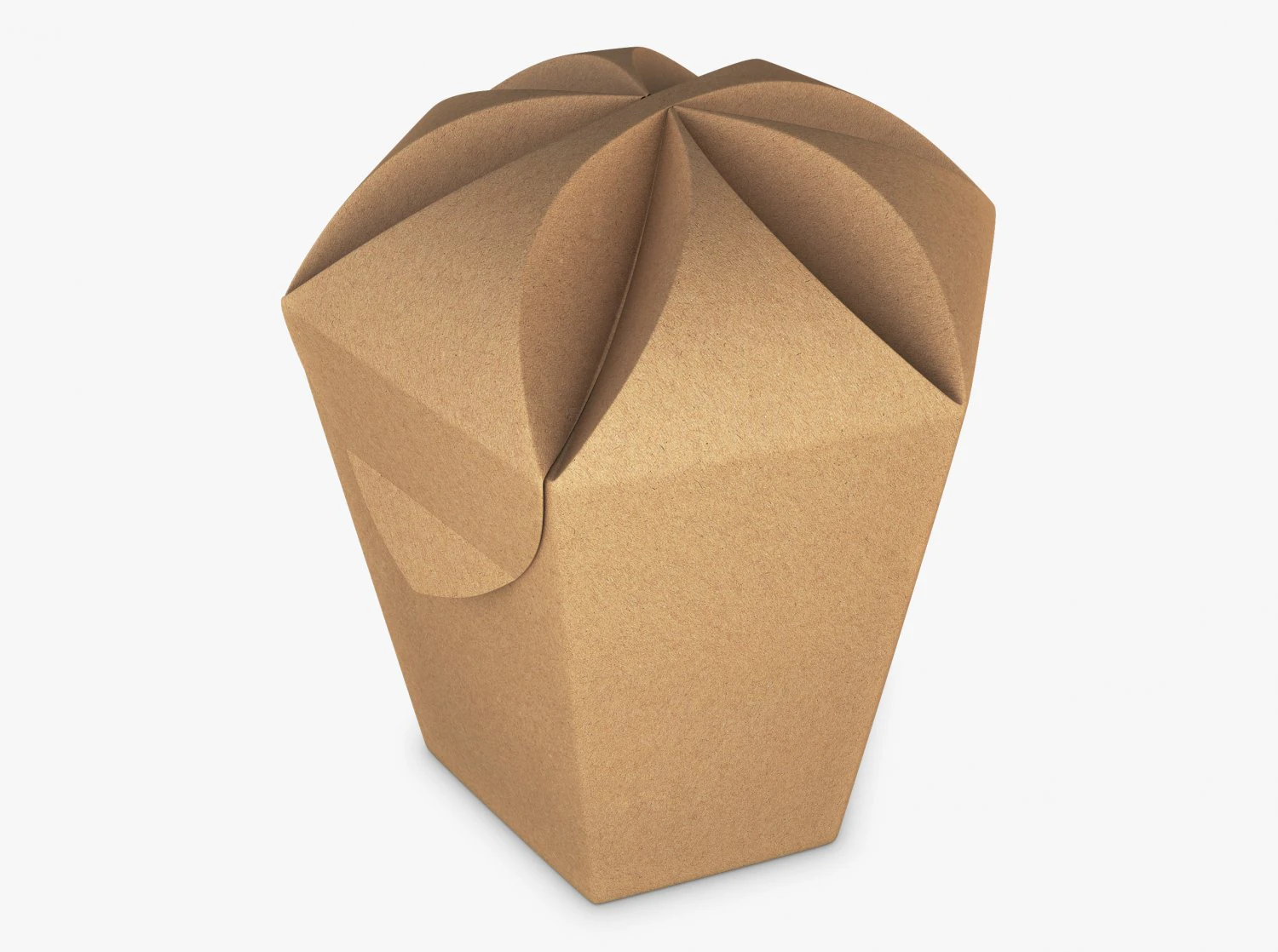 Package Cardboard Hexagon Petal Box M 1 3D Model .c4d .max .obj .3ds .fbx .stl .blend 