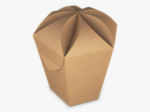 Package Cardboard Hexagon Petal Box M 1 3D Model