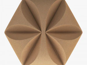 Package Cardboard Hexagon Petal Box M 1 3D Model