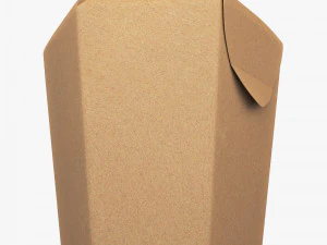 Package Cardboard Hexagon Petal Box M 1 3D Model