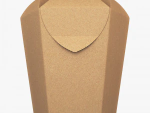 Package Cardboard Hexagon Petal Box M 1 3D Model