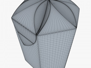 Package Cardboard Hexagon Petal Box M 1 3D-Modell