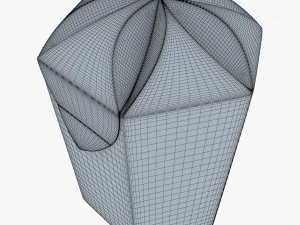 Package Cardboard Hexagon Petal Box M 1 3D Model