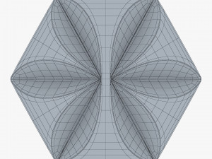 Package Cardboard Hexagon Petal Box M 1 3D-Modell