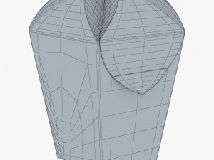 Package Cardboard Hexagon Petal Box M 1 3D Model