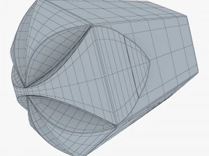 Package Cardboard Hexagon Petal Box M 1 3D Model