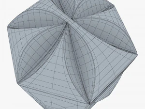 Package Cardboard Hexagon Petal Box M 1 3D Model