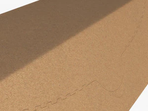 Package Cardboard Hexagon Box M 1 3D Model