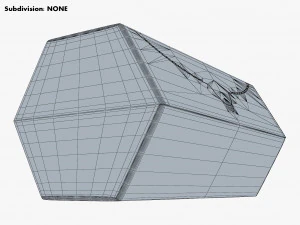 Package Cardboard Hexagon Box M 1 3D Model