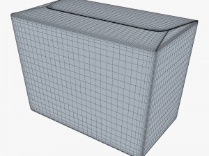 Package Cardboard Trapezoid Box M 1 3D Модель