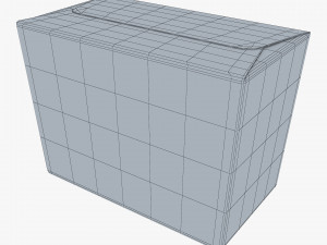 Package Cardboard Trapezoid Box M 1 3D Модель