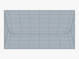 Package Cardboard Trapezoid Box M 1 3D Model