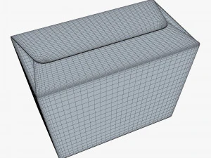 Package Cardboard Trapezoid Box M 1 3D Model
