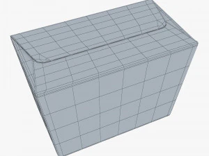 Package Cardboard Trapezoid Box M 1 3D Model