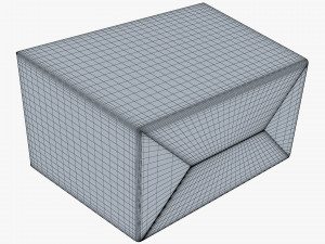 Package Cardboard Trapezoid Box M 1 3D Модель