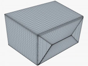 Package Cardboard Trapezoid Box M 1 3D Model