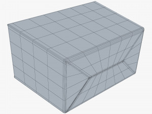 Package Cardboard Trapezoid Box M 1 3D Модель
