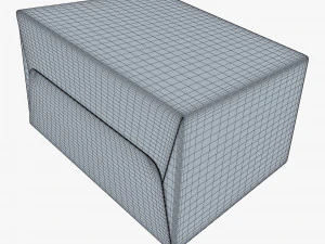 Package Cardboard Trapezoid Box M 1 3D Model
