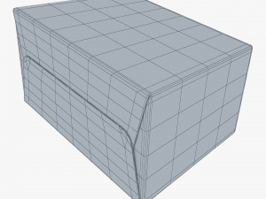 Package Cardboard Trapezoid Box M 1 3D Модель