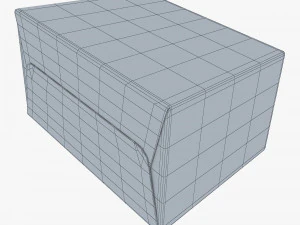 Package Cardboard Trapezoid Box M 1 3D Model