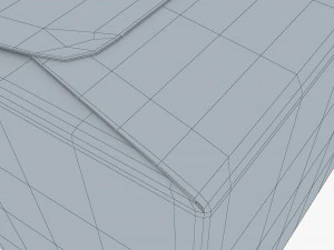 Package Cardboard Trapezoid Box M 1 3D Model