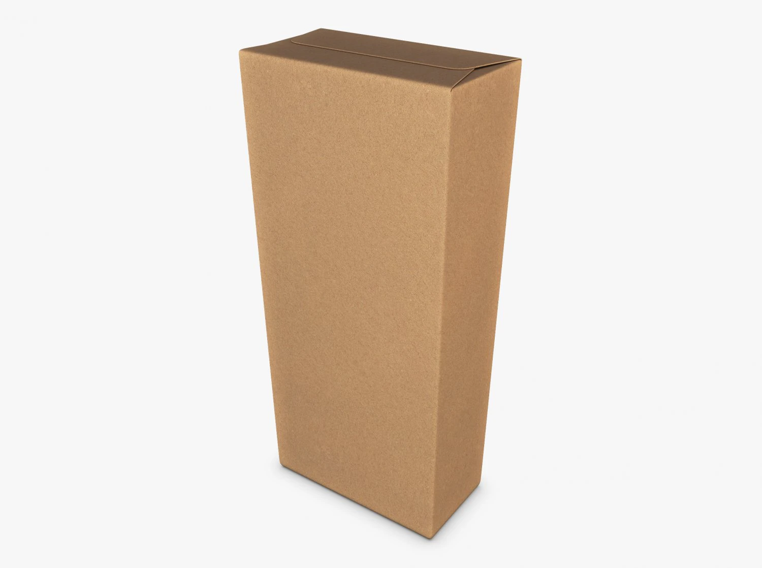Package Cardboard Trapezoid Box M 2 3D Model .c4d .max .obj .3ds .fbx .stl .blend 