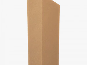 Package Cardboard Trapezoid Box M 2 3D Model