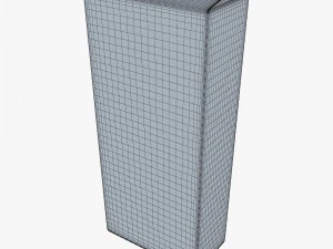 Package Cardboard Trapezoid Box M 2 3D Model