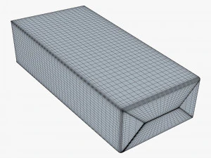 Package Cardboard Trapezoid Box M 2 3D Model