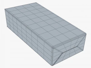 Package Cardboard Trapezoid Box M 2 3D Model