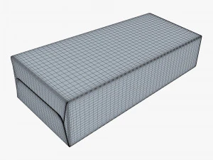 Package Cardboard Trapezoid Box M 2 3D Model