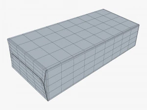 Package Cardboard Trapezoid Box M 2 3D Model
