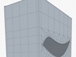 Package Cardboard Trapezoid Box With Window M 1 3D Model