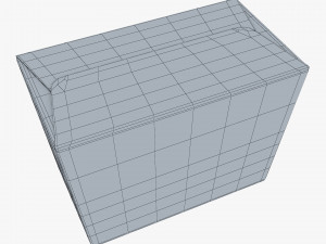 Package Cardboard Trapezoid Box With Window M 1 3D Model