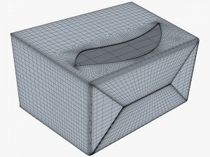 Package Cardboard Trapezoid Box With Window M 1 3D Model