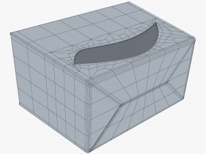 Package Cardboard Trapezoid Box With Window M 1 3D Model