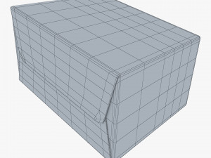 Package Cardboard Trapezoid Box With Window M 1 3D Model